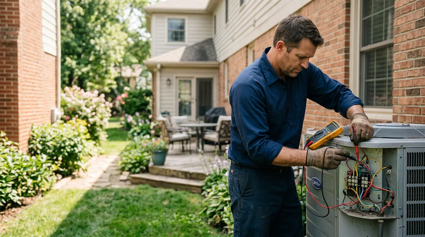HVAC technician working near Apple Valley, CA